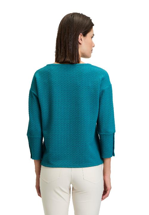 An image of the Betty Barclay Sweatshirt in Colonial Blue.