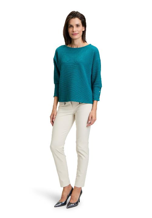 An image of the Betty Barclay Sweatshirt in Colonial Blue.