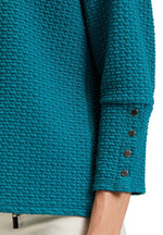 An image of the Betty Barclay Sweatshirt in Colonial Blue.