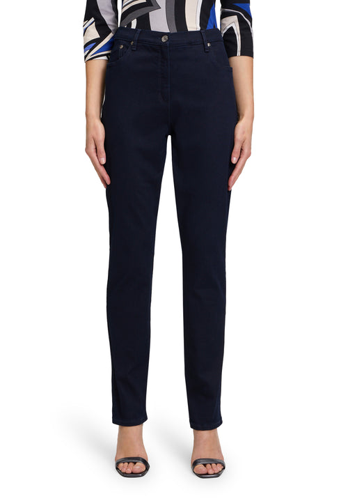 An image of the Betty Barclay Slim Fit Jeans in Dark Blue Denim.