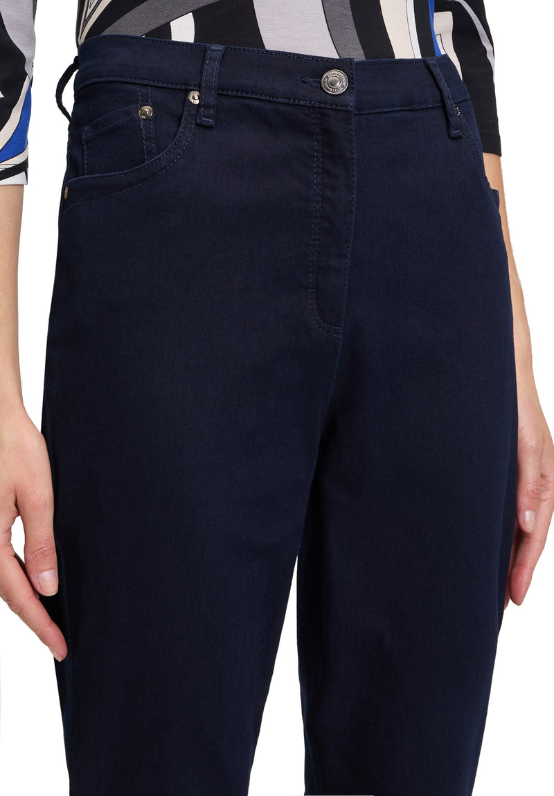 An image of the Betty Barclay Slim Fit Jeans in Dark Blue Denim.