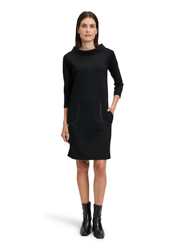 An image of the Betty Barclay Sweat Dress With Collar.