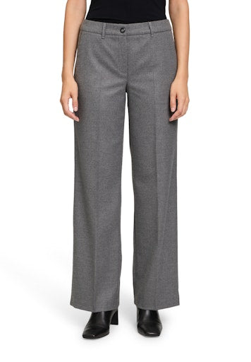 An image of the Betty Barclay Business Trousers in Grey Melange.