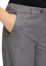 An image of the Betty Barclay Business Trousers in Grey Melange.