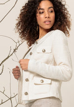 An image of the Bianca Joyce Jacket in Milk.