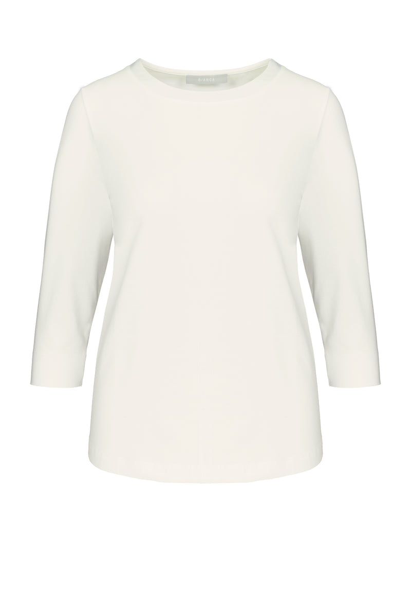 An image of the Bianca Frieda T-Shirt in Creme.