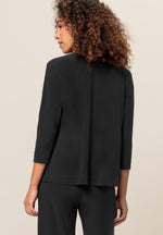 An image of the Bianca Nika Overshirt in Black.