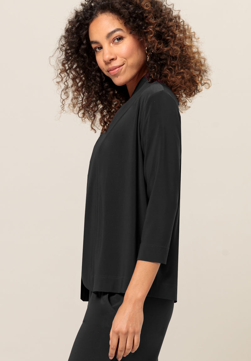 An image of the Bianca Nika Overshirt in Black.