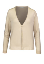 An image of the Bianca Vadis Knit Cardigan in Biscuit Melange.