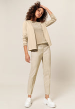 An image of the Bianca Vadis Knit Cardigan in Biscuit Melange.