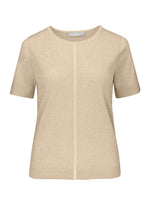 An image of the Bianca Rabea Knit Top in Biscuit Melange.