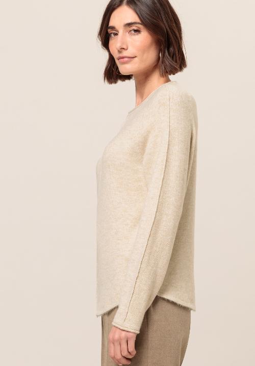 An image of the Bianca Daris Knit Jumper in Biscuit Melange.