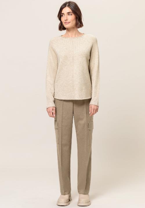 An image of the Bianca Daris Knit Jumper in Biscuit Melange.