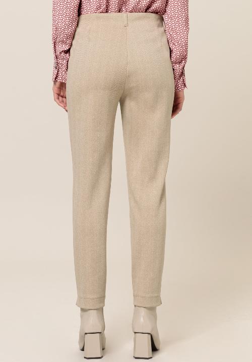 An image of the Bianca Denver Trousers in Beige Mix.