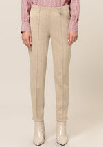 An image of the Bianca Denver Trousers in Beige Mix.