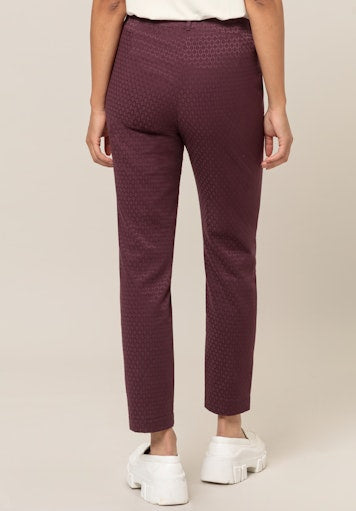 An image of the Bianca Denver Trousers in Burgundy.