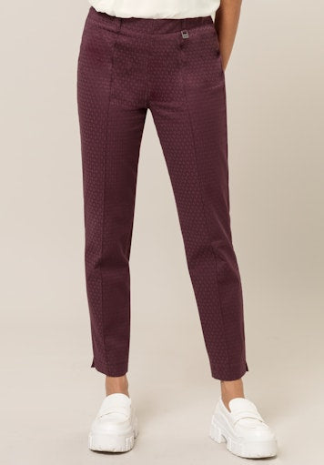 An image of the Bianca Denver Trousers in Burgundy.