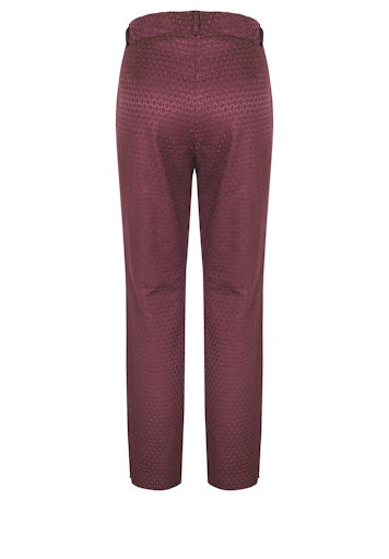 An image of the Bianca Denver Trousers in Burgundy.