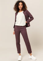 An image of the Bianca Denver Trousers in Burgundy.