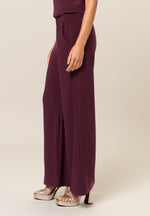 An image of the Bianca Parigi Trousers in Merlot.