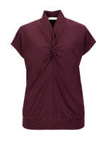 An image of the Bianca Julie T-Shirt in Merlot.