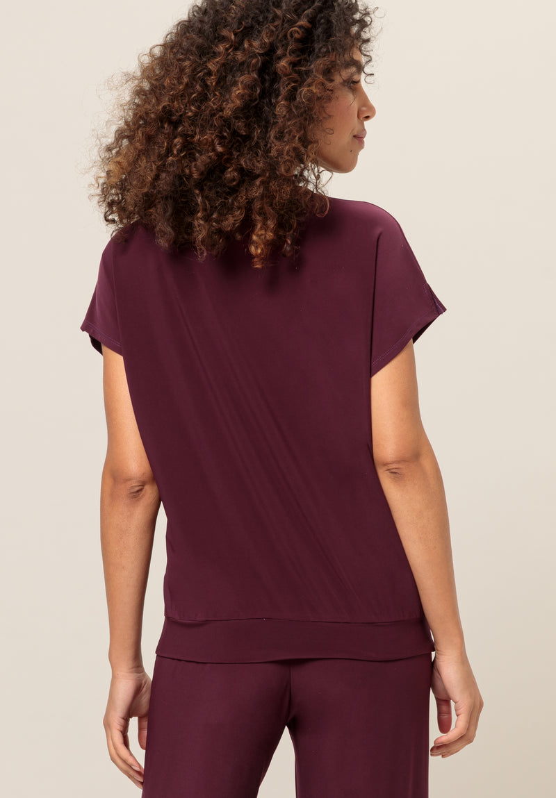 An image of the Bianca Julie T-Shirt in Merlot.