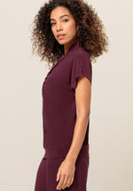 An image of the Bianca Julie T-Shirt in Merlot.