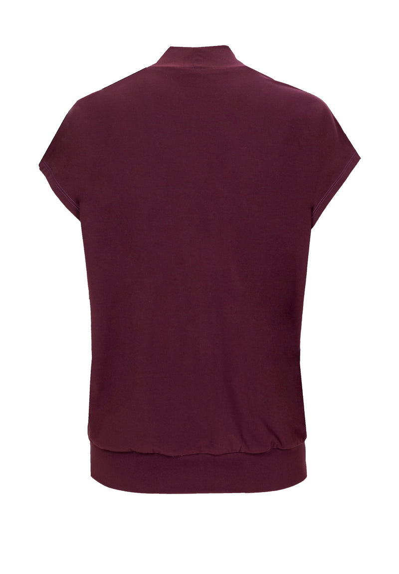 An image of the Bianca Julie T-Shirt in Merlot.