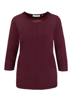 An image of the Bianca Frieda T-Shirt in Merlot.