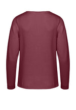 An image of the Bianca Vadis Knit Cardigan in Merlot.