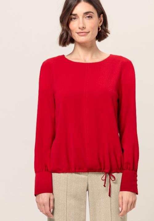 An image of the Bianca Alana Blouse in Red Pepper.