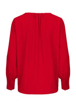 An image of the Bianca Alana Blouse in Red Pepper.