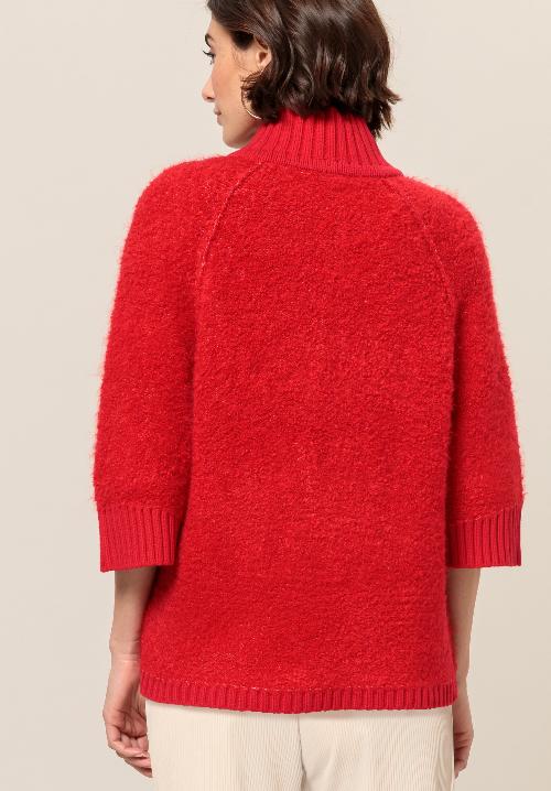 An image of the Bianca Octavis Knit Jacket in Fire.