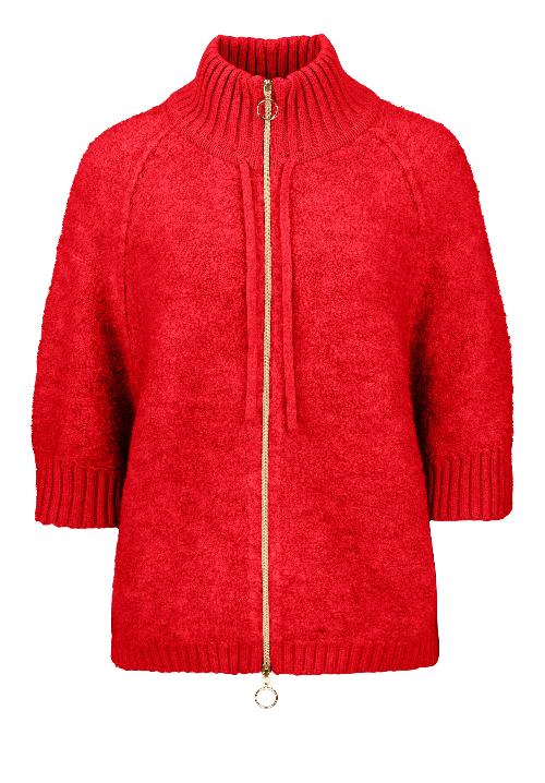 An image of the Bianca Octavis Knit Jacket in Fire.