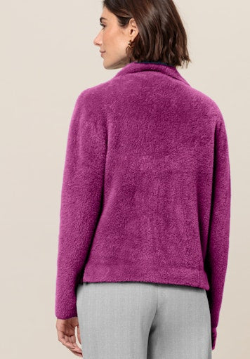 An image of the Bianca Bess Knit Jacket in Grape.