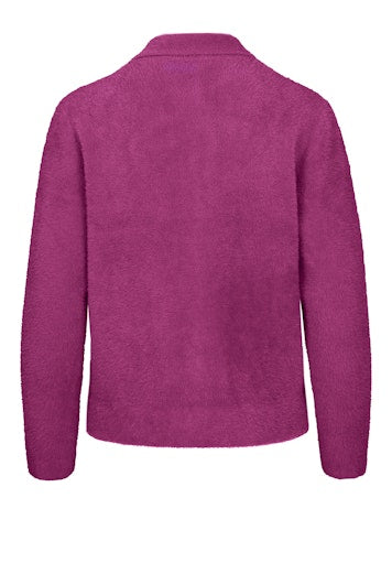 An image of the Bianca Bess Knit Jacket in Grape.