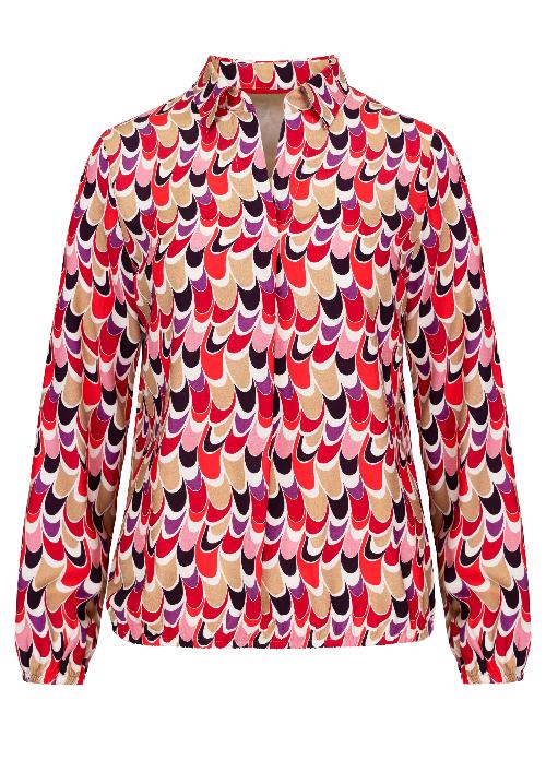 An image of the Bianca Adina Blouse in Red Mix.