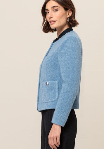 An image of the Bianca Kathi Jacket in Blue Cloud.