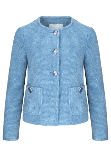 An image of the Bianca Kathi Jacket in Blue Cloud.