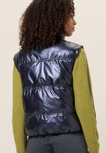 An image of the Bianca Vesna Gilet in Steel Blue.