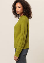 An image of the Bianca Daris Jumper in Spinach.