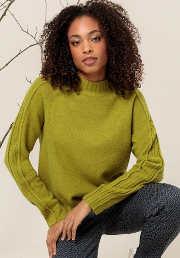 An image of the Bianca Daris Jumper in Spinach.