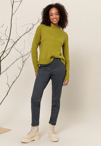 An image of the Bianca Daris Jumper in Spinach.