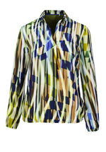 An image of the Bianca Adina Blouse in Green Mix.