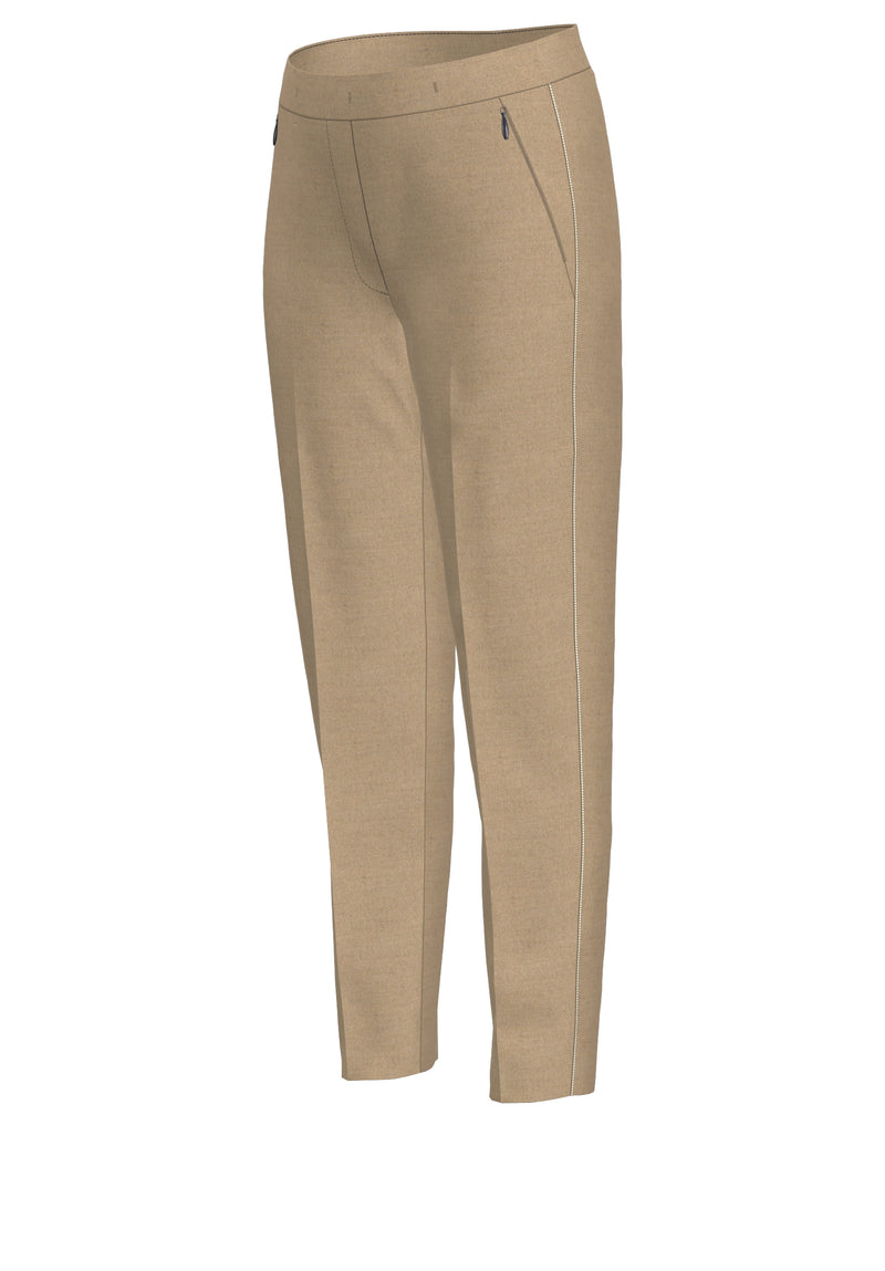 An image of the Bianca Siena Trousers in Almond Melange.