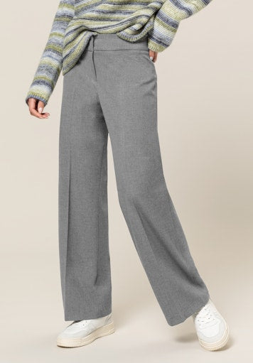 An image of the Bianca Parigi Trousers in Iron Melange.