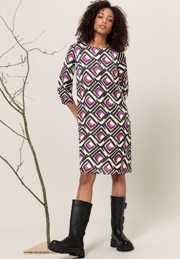 An image of the Bianca Dolcia Dress in Purple Mix.