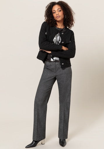 An image of the Bianca Parigi Trousers in Black Mix.