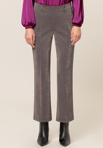 An image of the Bianca Denver Trousers in Black Mix.