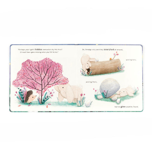 An image of the Jellycat Jellycat Smudge Rabbit and the Falling Star Book